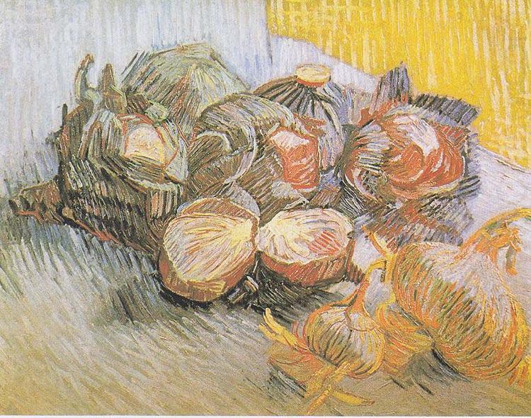 Vincent Van Gogh Still life with red cabbage and onions china oil painting image